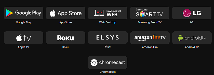 Dispositivos compativeis